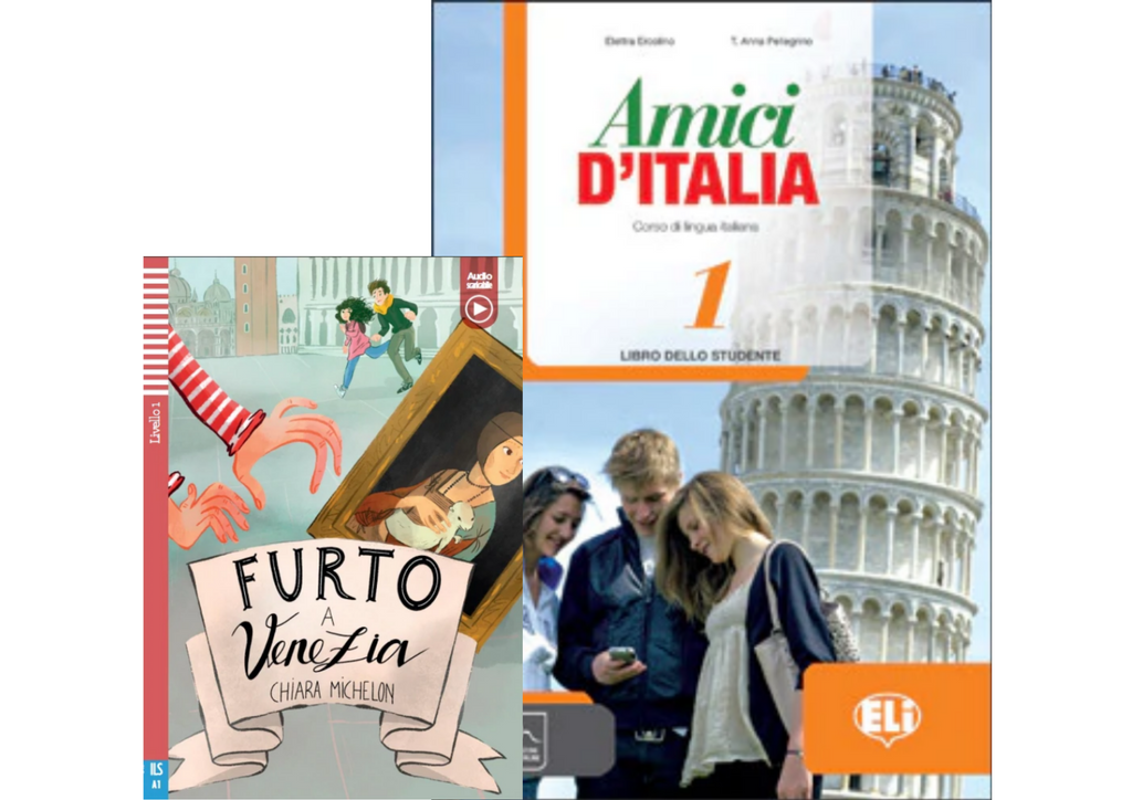 Amici d’Italia 1 - Libro dello studente + Letture "Furto Venezia"