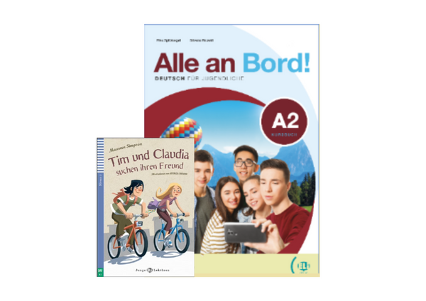 ALLE AN BORD! 2 - SB + Digital book + ELILink Ap + Lekturen ( TIM UND CLAUDIA SUCHEN IHREN FREUNDE)
