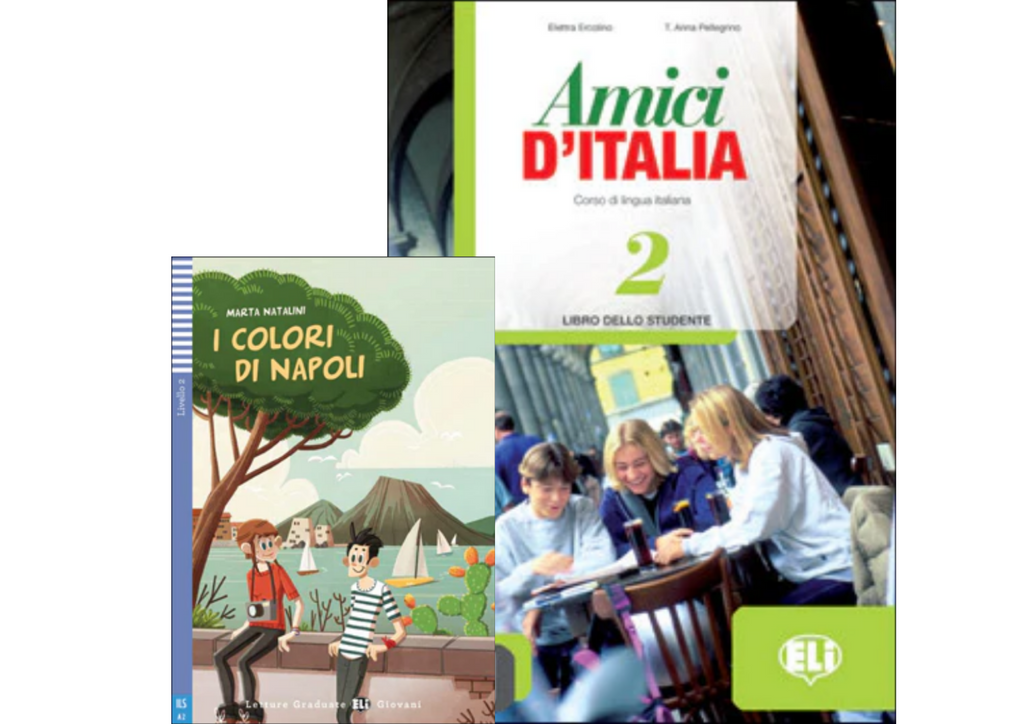Amici d’Italia 2 - Libro dello studente + Letture "I colori di Napoli"