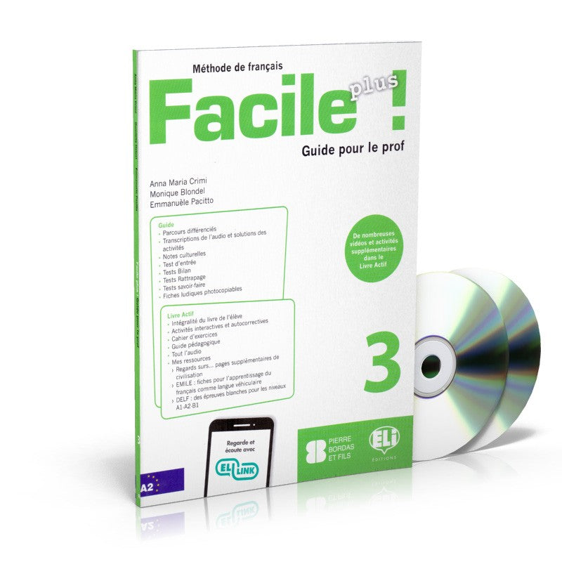 Facile Plus ! A2 - Guide pédagogique + 2 CD audio
