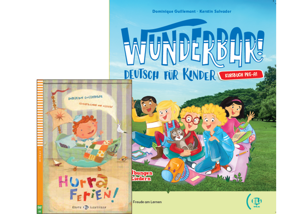Wunderbar! - Pre A1 SB + ELILink + Lekturen "Hurra Ferien"