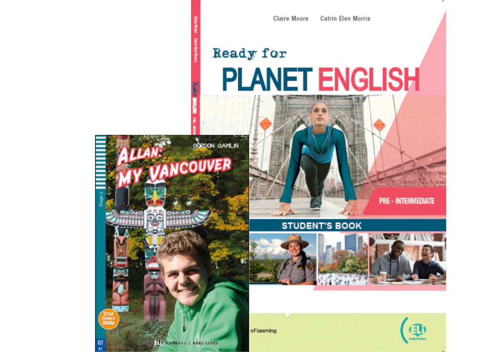 Ready For Planet English Pre-Intermediate SB + Digital Code + ELILINK + Reader "Allan: My Vancouver "