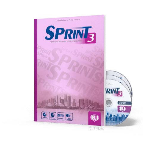 SPRINT 3 - Teacher's Book + 2 Class Audio CDs +Tests & Resources + Test maker Multi-ROM